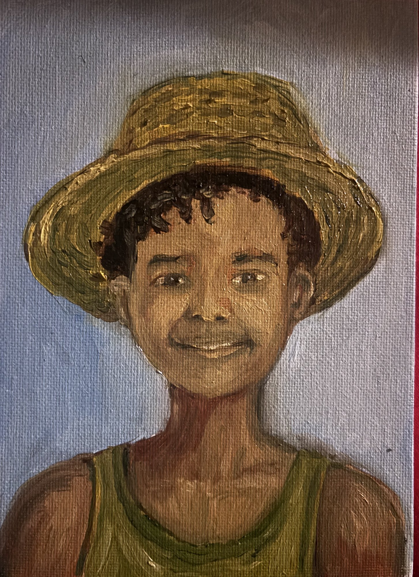 Little Boy — Oil portrait by Vaughn Tucker