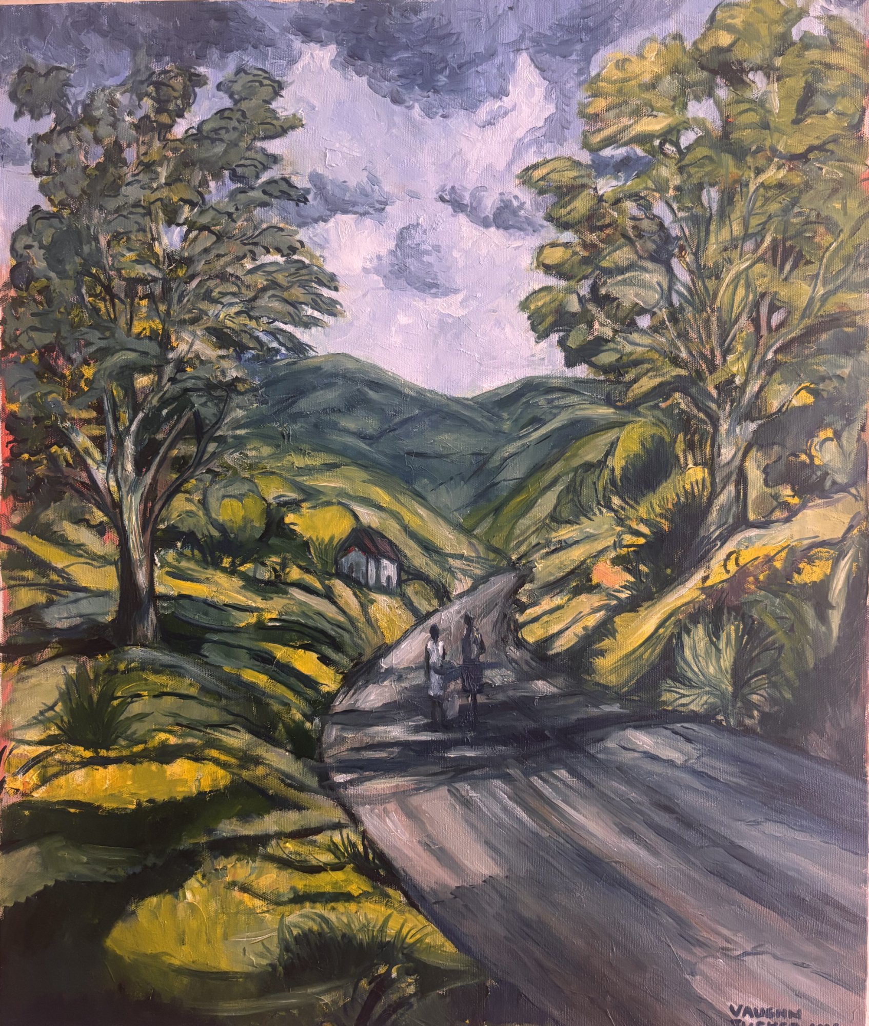 Morning in the Hills — Oil landscape by Vaughn Tucker